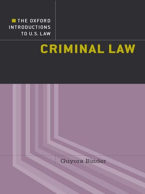 cover image of Criminal Law